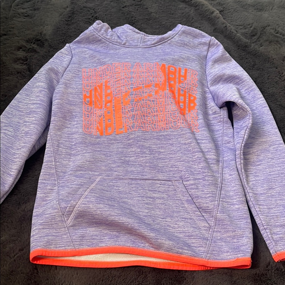 Under Armour Kids' Purple and Orange Hoodie